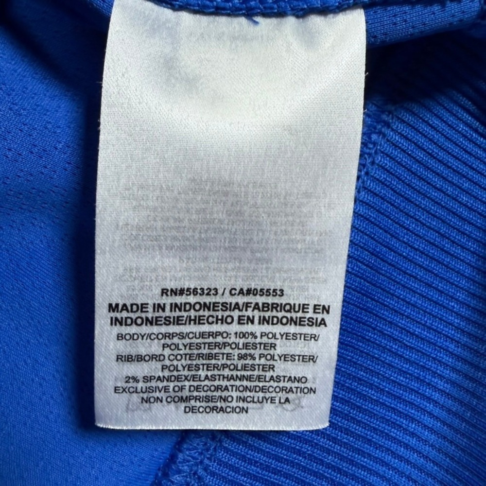 Nike Dri-FIT Track Jacket Small Blue White Full Zip Athletic Warm Up Jacket S - Picture 4 of 9